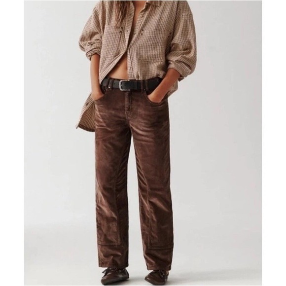 Free People Other - Free People NEW We The Free Risk Taker High Rise Straight Corduroy Pant Size 31
